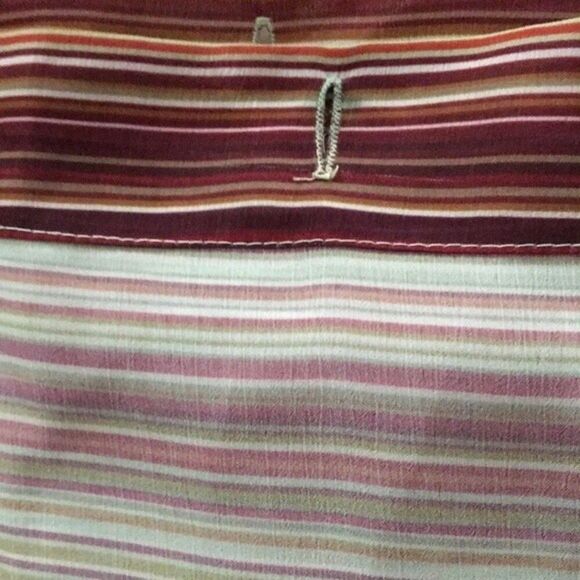 shower curtain one striped print burgundy tan mix colors bathroom ty Pennington - Picture 14 of 16